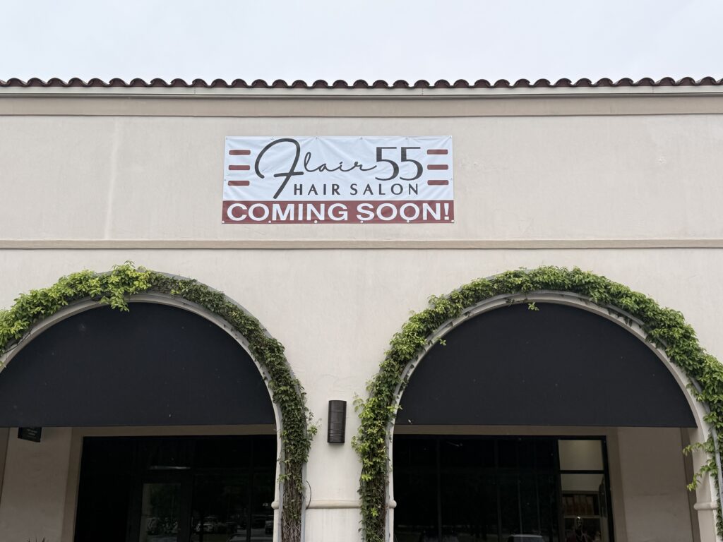 Flair 55 Dominion Springs Plaza future salon location in San Antonio